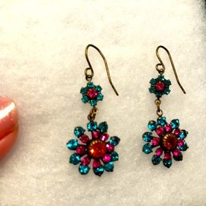 Beautiful flower earrings